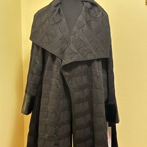 Chic Black Women's Cape Coat